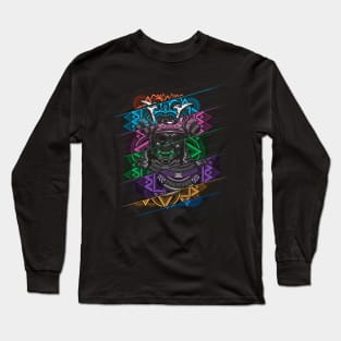 Samurai Mask Cut Long Sleeve T-Shirt